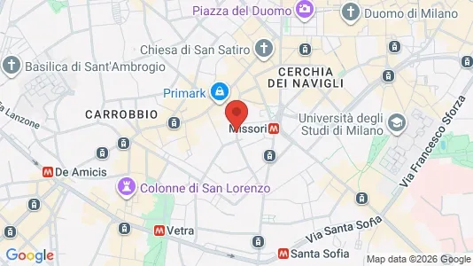 Apartments for rent i Milano Zona 1 - Centro storico - kort over placeringen