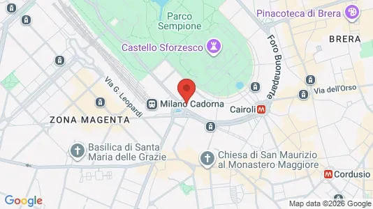 Apartments for rent i Milano Zona 1 - Centro storico - kort over placeringen