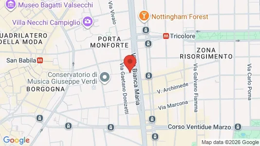 Apartments for rent i Milano Zona 1 - Centro storico - kort over placeringen
