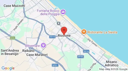 Apartments for rent in Riccione - Photo from Google Street View