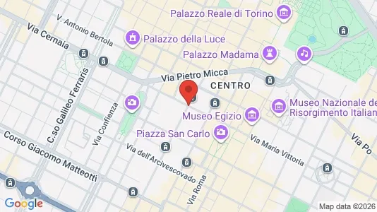 Apartments for rent i Turin - kort over placeringen