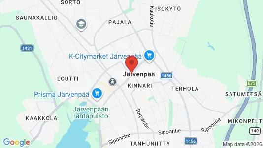 Apartments for rent i Järvenpää - kort over placeringen