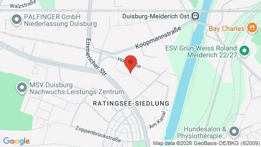Apartments for rent i Duisburg - kort over placeringen