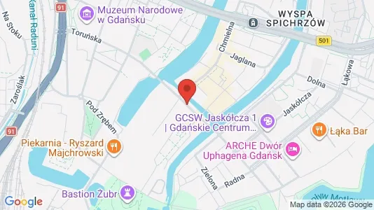 Apartments for rent i Gdańsk - kort over placeringen