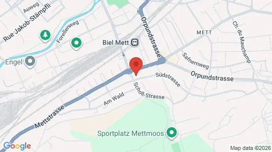 Apartments for rent i Biel - kort over placeringen