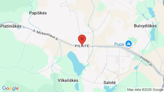 Apartments for rent i Vilnius Pilaitė - kort over placeringen