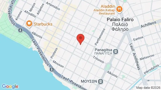 Apartments for rent i Palaio Faliro - kort over placeringen
