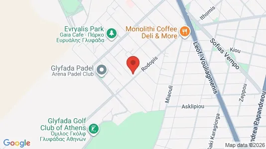 Apartments for rent i Glyfada - kort over placeringen