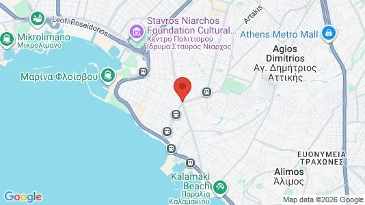 Apartments for rent i Palaio Faliro - kort over placeringen