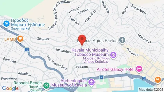Apartments for rent i Kavala - kort over placeringen