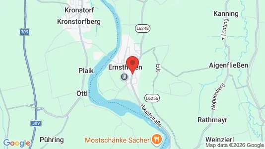 Apartments for rent i Ernsthofen - kort over placeringen
