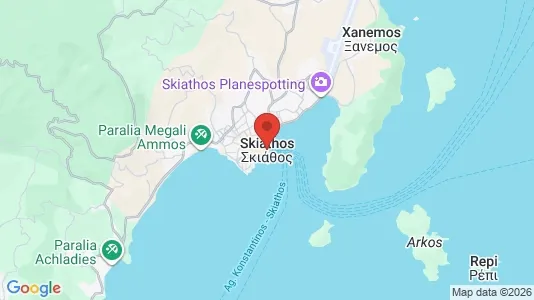 Apartments for rent in Skiathos - Photo from Google Street View