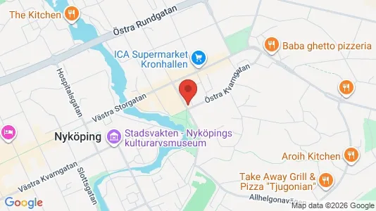 Apartments for rent i Nyköping - kort over placeringen