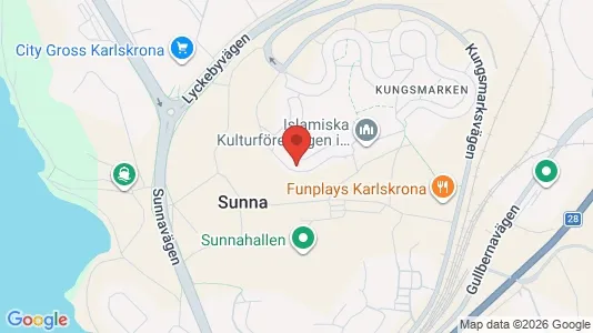 Apartments for rent i Karlskrona - kort over placeringen