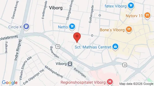 Apartments for rent i Viborg - kort over placeringen