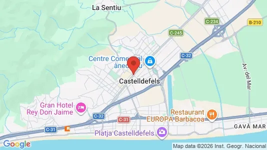Houses for rent i Castelldefels - kort over placeringen