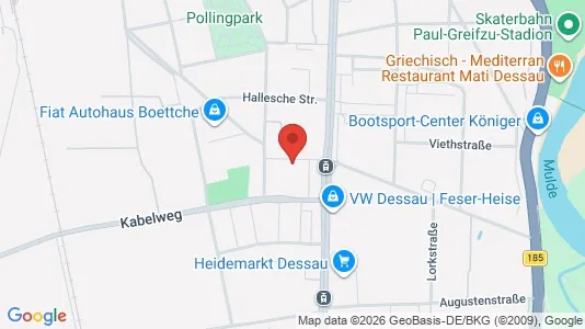 Apartments for rent i Dessau-Roßlau - kort over placeringen