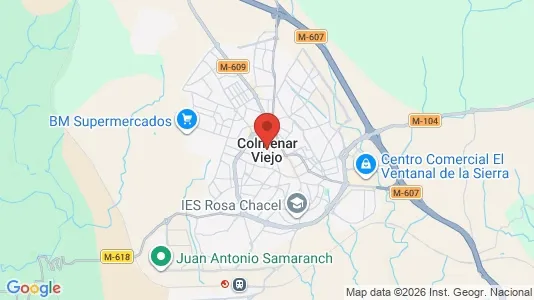 Apartments for rent i Colmenar Viejo - kort over placeringen