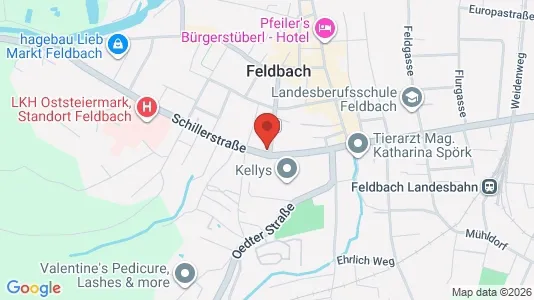 Apartments for rent i Edelsbach bei Feldbach - kort over placeringen