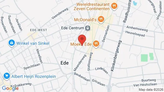 Apartments for rent i Ede - kort over placeringen