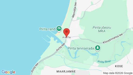 Houses for rent i Tallinn Pirita - kort over placeringen