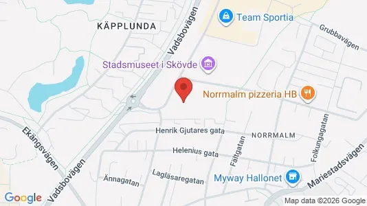 Apartments for rent i Skövde - kort over placeringen