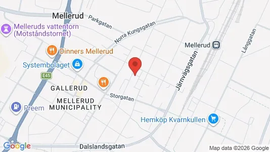 Apartments for rent i Mellerud - kort over placeringen