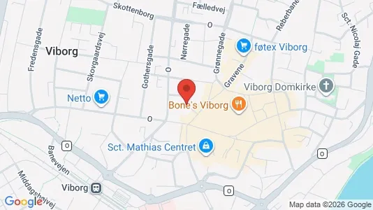 Apartments for rent i Viborg - kort over placeringen