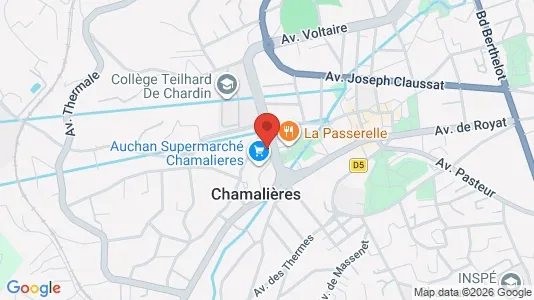 Apartments for rent i Clermont-Ferrand - kort over placeringen