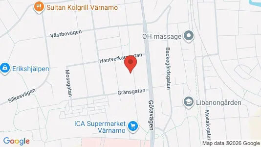 Apartments for rent i Värnamo - kort over placeringen