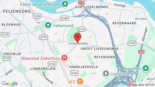 Apartments for rent i Rotterdam IJsselmonde - kort over placeringen