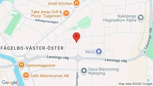 Apartments for rent i Nyköping - kort over placeringen