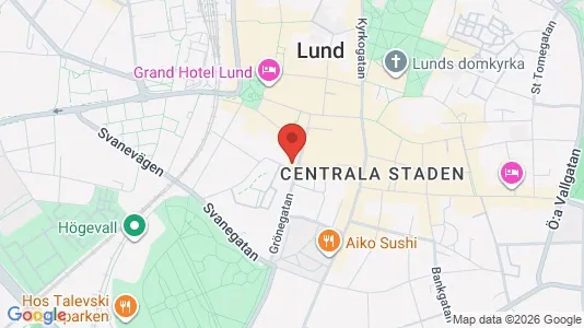 Apartments for rent i Lund - kort over placeringen