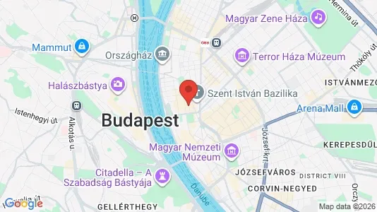 Apartments for rent i Budapest Belváros-Lipótváros - kort over placeringen