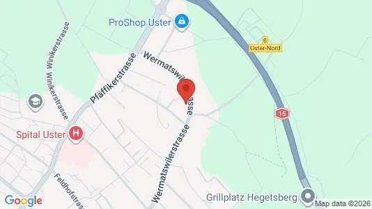 Apartments for rent i Uster - kort over placeringen