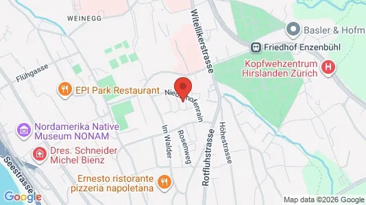 Apartments for rent i Zürich Distrikt 8 - kort over placeringen