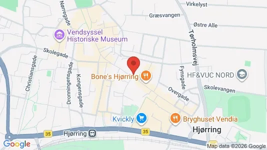 Apartments for rent i Hjørring - kort over placeringen