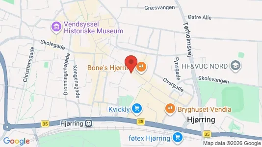 Apartments for rent i Hjørring - kort over placeringen