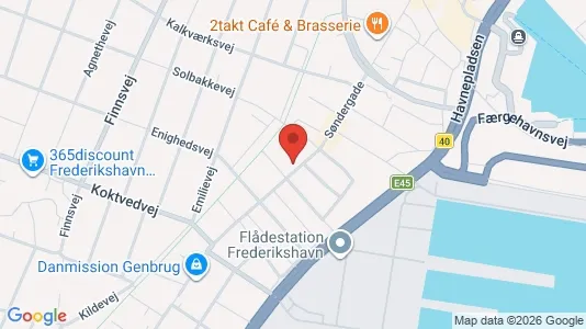 Apartments for rent i Frederikshavn - kort over placeringen