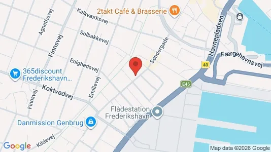 Apartments for rent i Frederikshavn - kort over placeringen