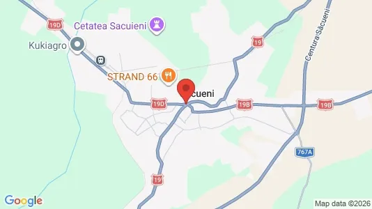 Apartments for rent i Săcueni - kort over placeringen