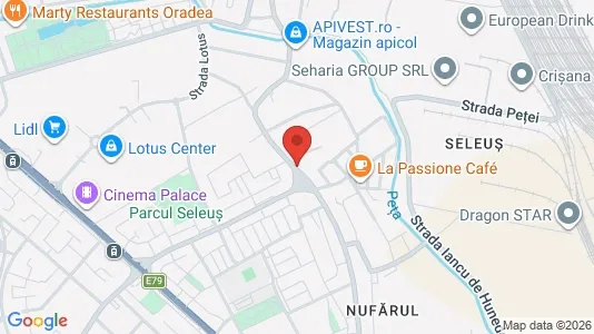 Apartments for rent i Oradea - kort over placeringen