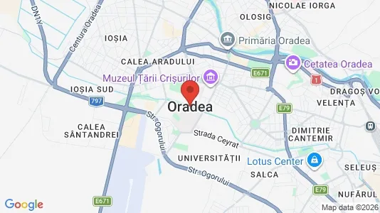 Apartments for rent i Oradea - kort over placeringen