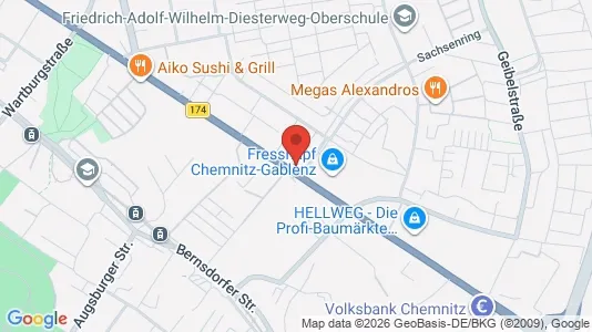 Apartments for rent in Chemnitz - Photo from Google Street View