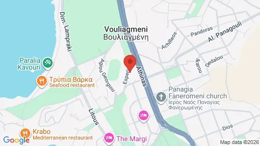 Apartments for rent i Vari-Voula-Vouliagmeni - kort over placeringen