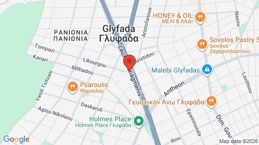 Apartments for rent i Glyfada - kort over placeringen