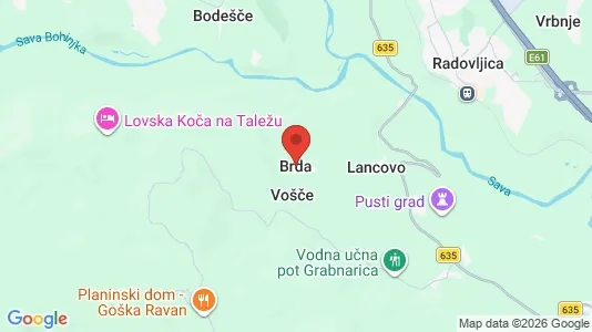 Houses for rent i Brda - kort over placeringen