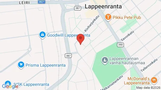 Apartments for rent i Lappeenranta - kort over placeringen