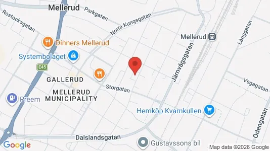 Apartments for rent i Mellerud - kort over placeringen