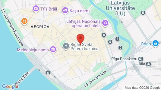 Apartments for rent i Riga Vecrīga - kort over placeringen